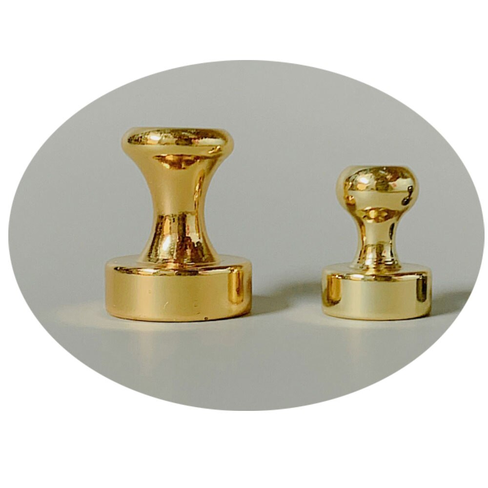 20Pcs Gold Magnet Pins For Refrigerator Strong Magnetic Push Pin School Kitchen Tool Portable White Board Cones Home Office