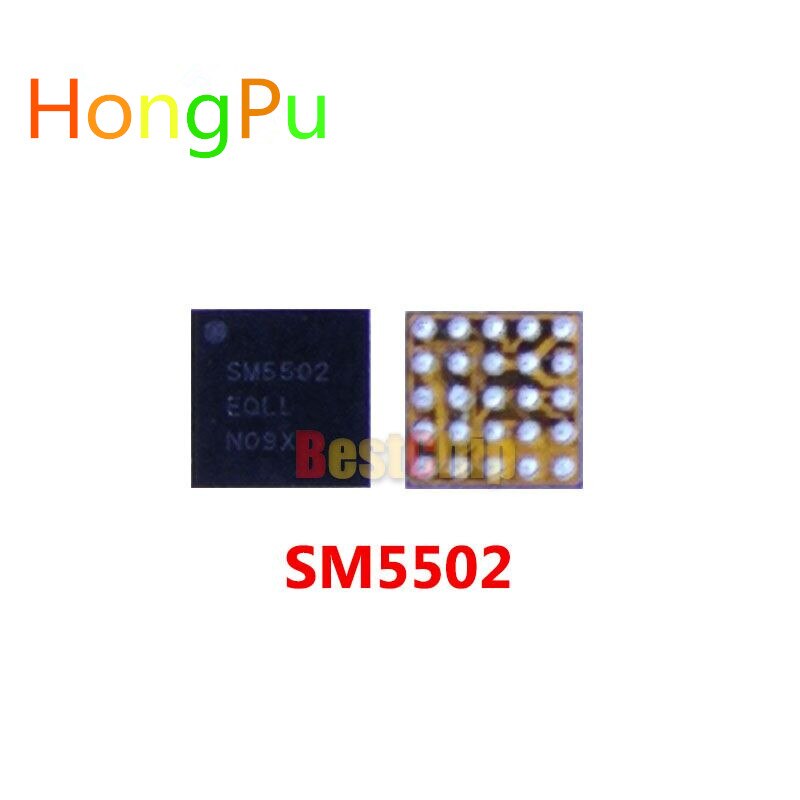 5 stks/partij SM5502 IC oplader opladen IC 25 pins voor I9158P I9300i G530H G530F USB opladen IC