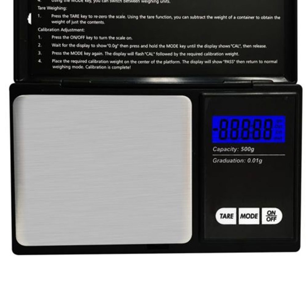 500g Digital Pocket Jewelry Scale 0.01 Mini Precision Electronic Balance Weight Gold Gram Coin Weighing Scales LCD