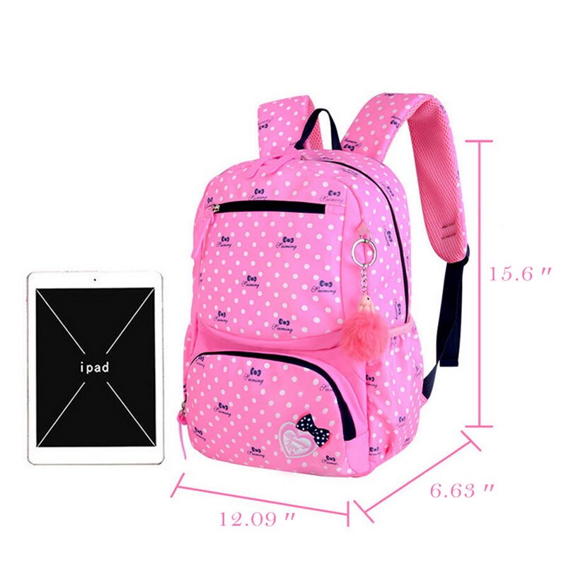 3 Pcs Afdrukken Schooltas Voor Kinderen Kids School School Rugzakken Voor Meisjes Tiener Roze Paars Bagpack