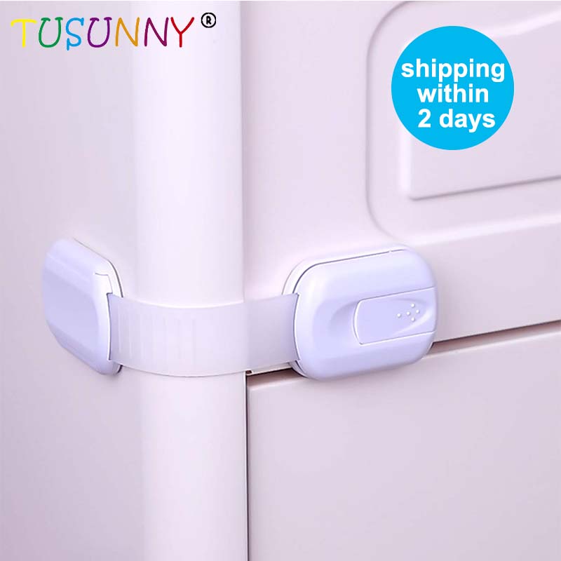 TUSUNNY 6 Pcs Magnetic Children Safety Drawer Lock Limiter Infant Baby Drawer Latch Cabinet Protection Security Invisible Locks