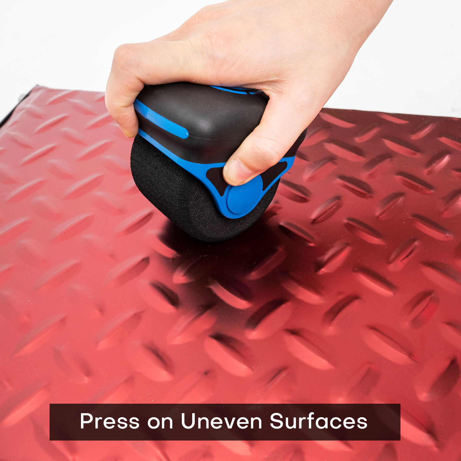 FOSHIO Weiche Schwammfolien-Anwendungsrolle, verschleißfestes Rollrad für Auto-Vinylfolien, Wandklebefolie, Pressrollen