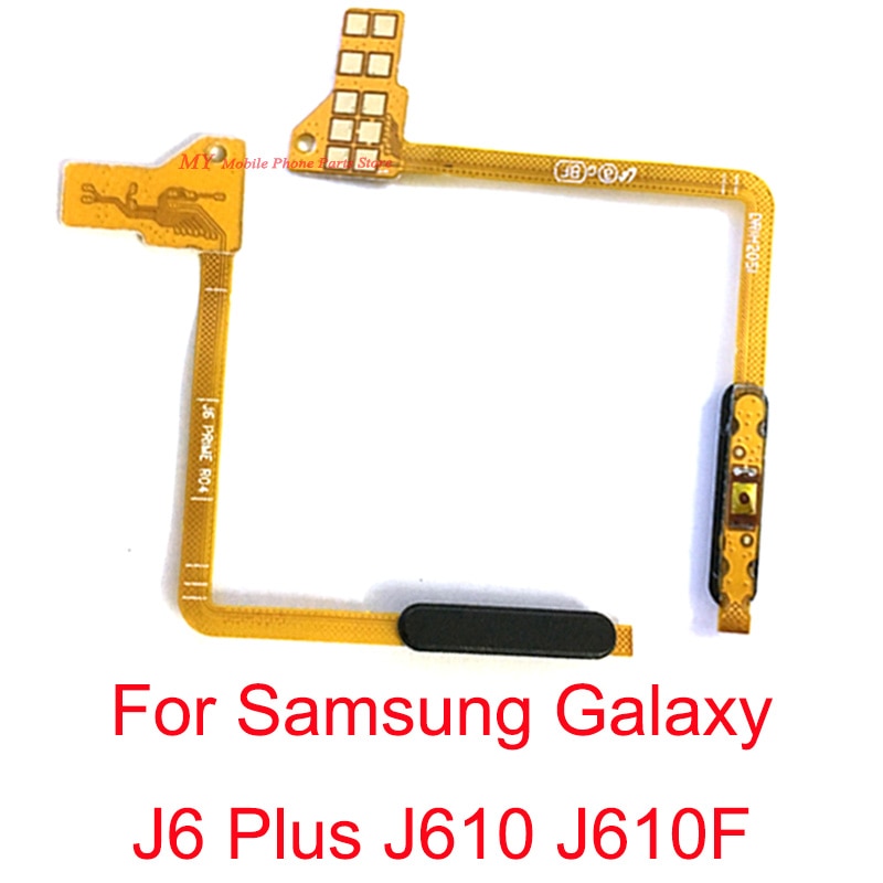 berühren Ich würde Fingerabdruck Sensor Netzschalter AUF aus Seite Heimat Männerü Geschmack Schlüssel biegen Kabel Für Samsung J6 Plus J6 + J6Plus J610 J610F