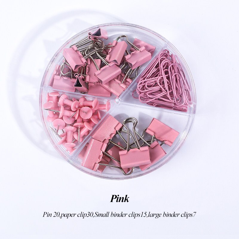 Office Metal Long Tail Clip Dovetail Clip Folder Bookmark Paper Ticket Clip Assorted Clamps Study Binder Clips Binding Supplies: Pink