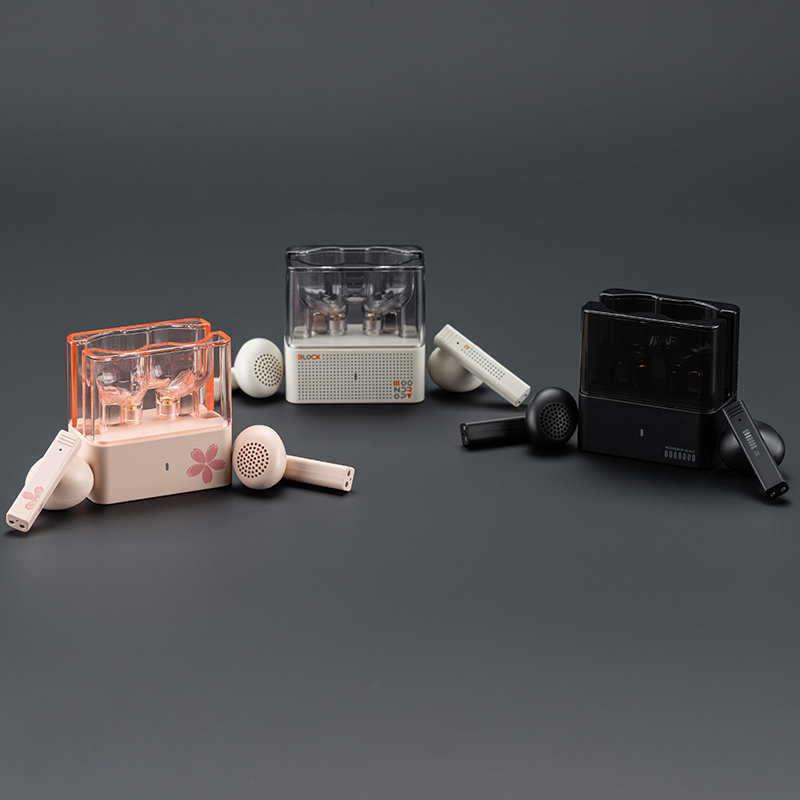 MOONDROP BLOCK High Semi in ear Flath ead Earbuds Bluetooth V5.4 13mm Bass-Enhanced Dynamic Driver Touch Operation