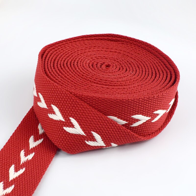 4Meters 38mm Polyester Cotton Jacquard Webbings Tapes Backpack Bag Strap Belt Ribbons DIY Garment Sewing Tape Bias Binding: 07