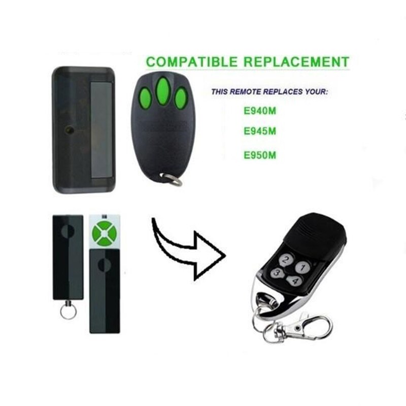 FOR Merlin+2.0 E943 garage door remote control Merlin E950 Compatible Garage/Gate Door Opener Remote Control Security+2.0
