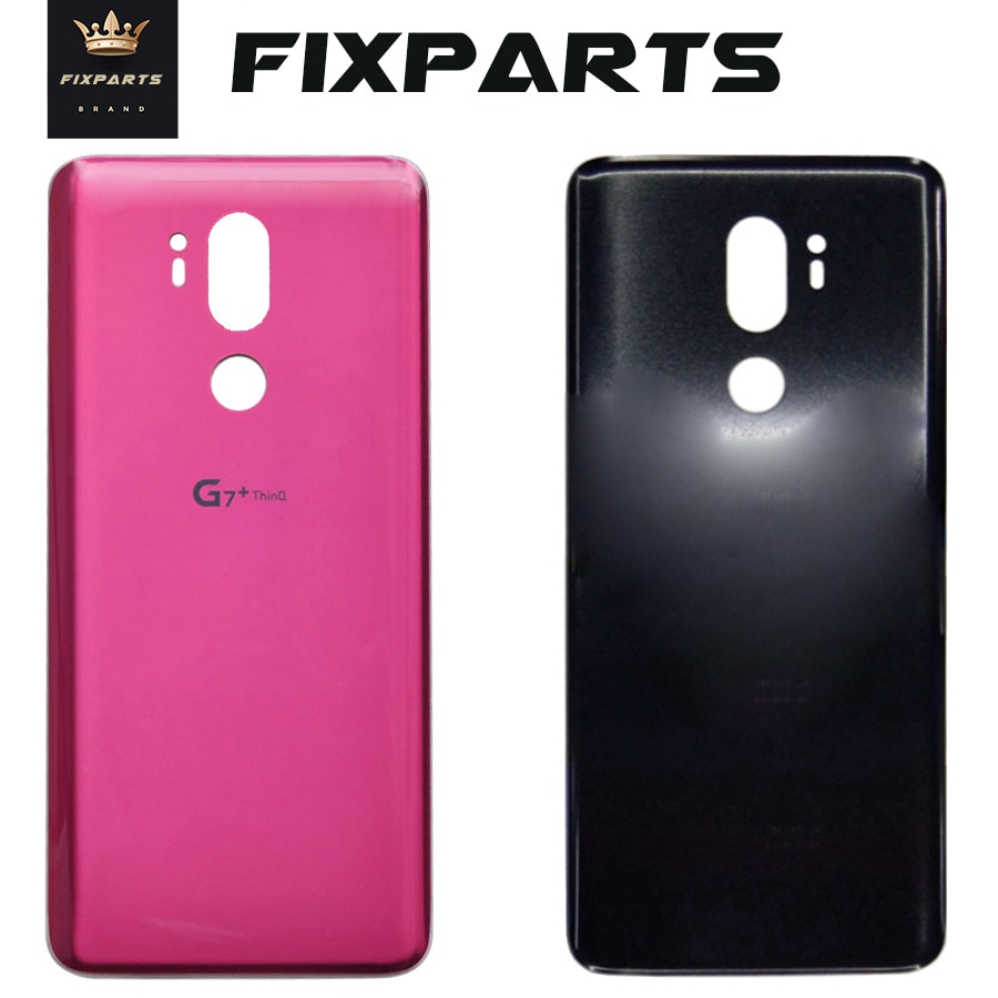 Glass Battery Cover For LG G7 ThinQ G7+ G710 G710EM Rear Housing Back Case With Adhesive Replacement Part For LG G7 fit G7 one