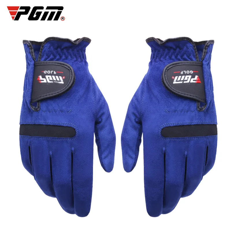 PGM Heren Golfhandschoenen Blauw Superfiber Doek Sport Handschoen Dragen Enkel Links Rechtshandig Ademend Skid-proof Beschermend ST004