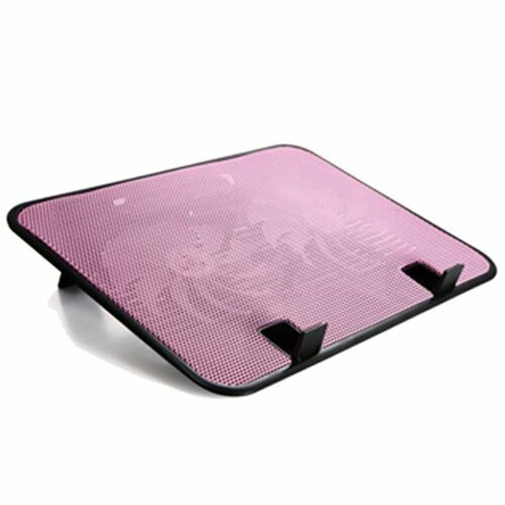Notebook Cooler Cooling Fan Computer Notebook Bracket Cooling Base Abs Engineering Material + Metal Mesh: 14 inch pink