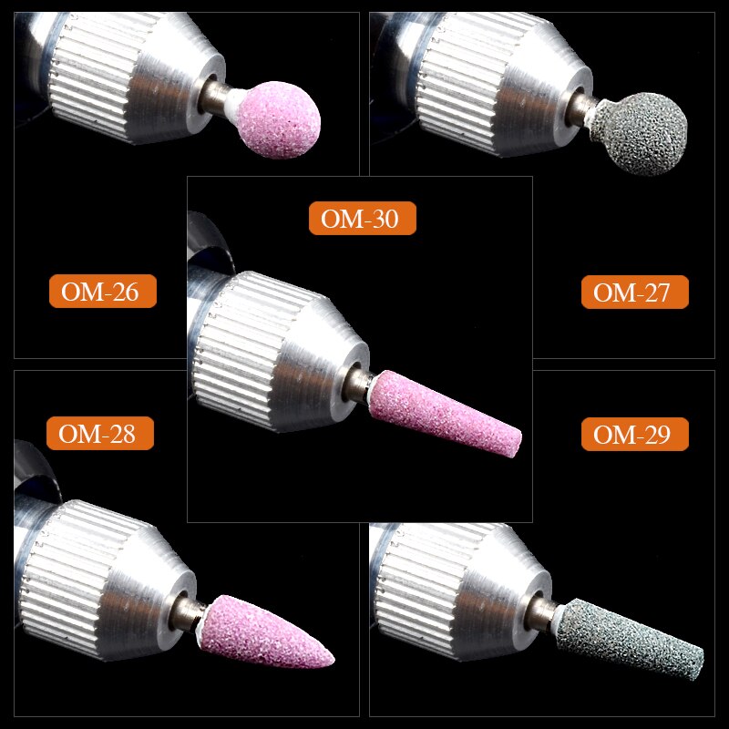 5 uds, uña de manicura eléctrica , cabezal de molienda artístico, limpiador de cutículas duradero de , herramienta de pulido artístico para uñas