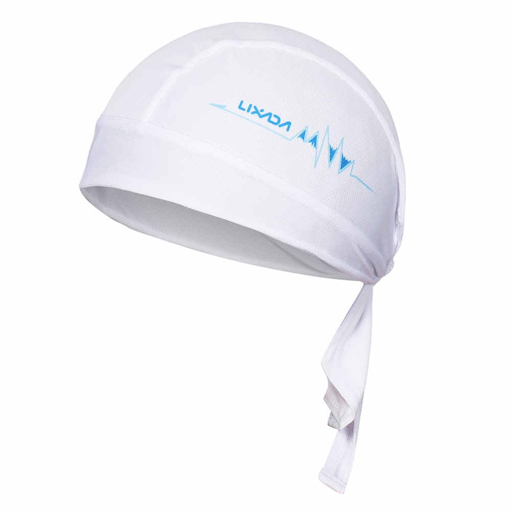 draussen draussen Sport schnell trocken Radfahren Deckel Kopftuch Stirnband Fahrrad Kappe Männer Reiten Bandana Pirat Hütte casco ciclismo: Weiß