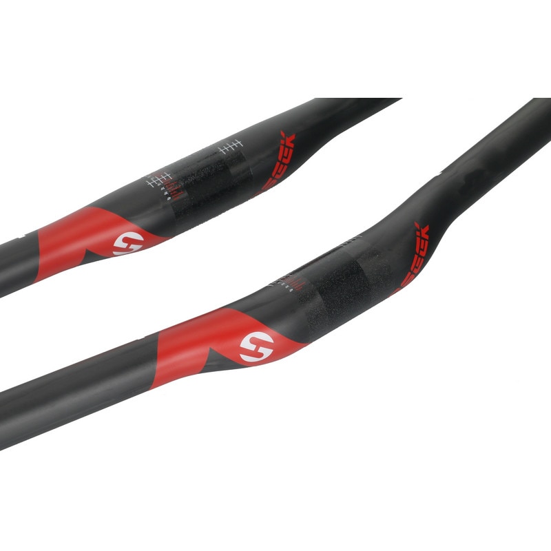 Toseek Full Carbon Fiber Fietsstuur Moutain Fiets Stuur Mtb 3/9 Graden Plat/Stijgen Stuur Fietsonderdelen