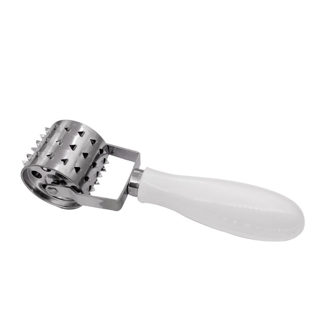 Kitchen double-sided meat tenderizer, metal meat hammer, household stainless steel rolled meat steak meat tenderizer: B