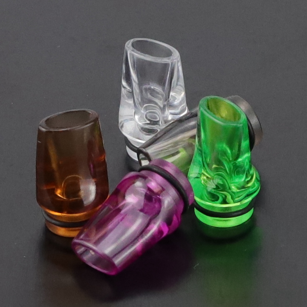 Flat Acrylic Plastic MTL 510 810 Drip Tip MouthPiece DripTip 810 For Atomizer RTA RBA RDA 8 Color