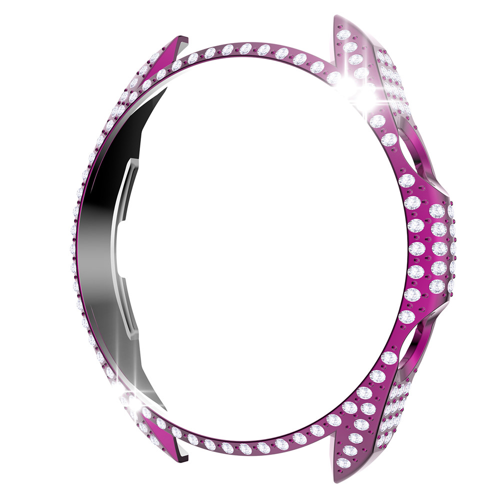 Coque de protection complète en diamant pour Samsung Galaxy Watch 3, 45mm, 41mm, cadre antichoc, tendance, pour femmes: Purple / Watch 3-41mm