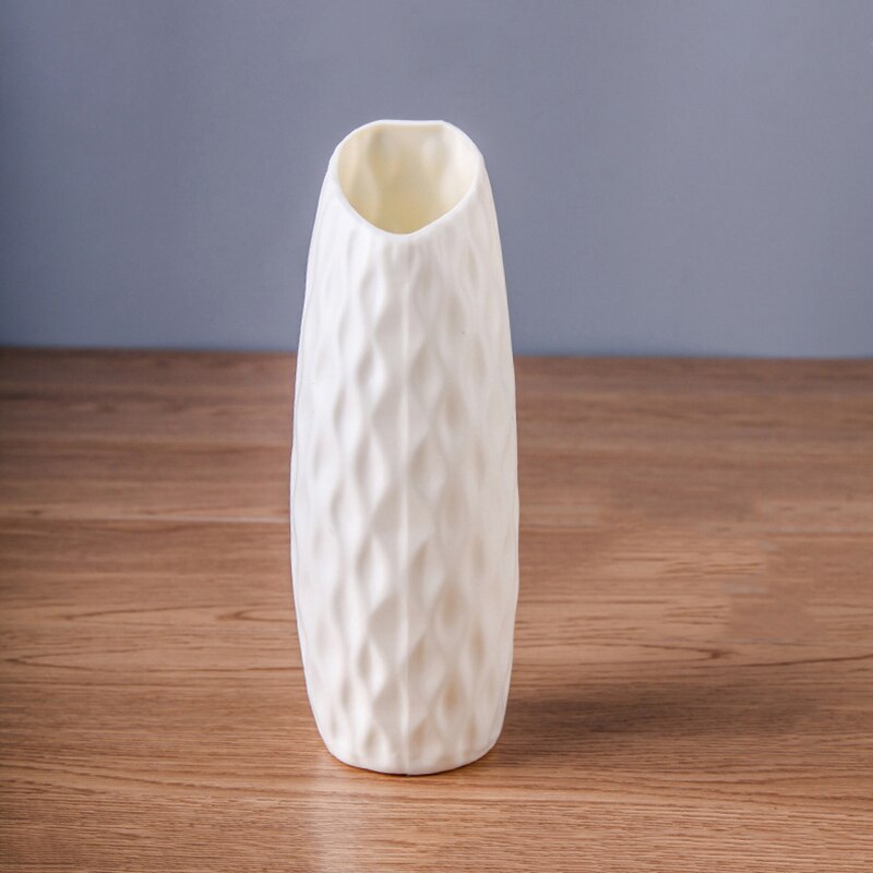 Jarrón de cerámica de imitación para decoración nórdica, cesta de flores de plástico para Decoración: 15