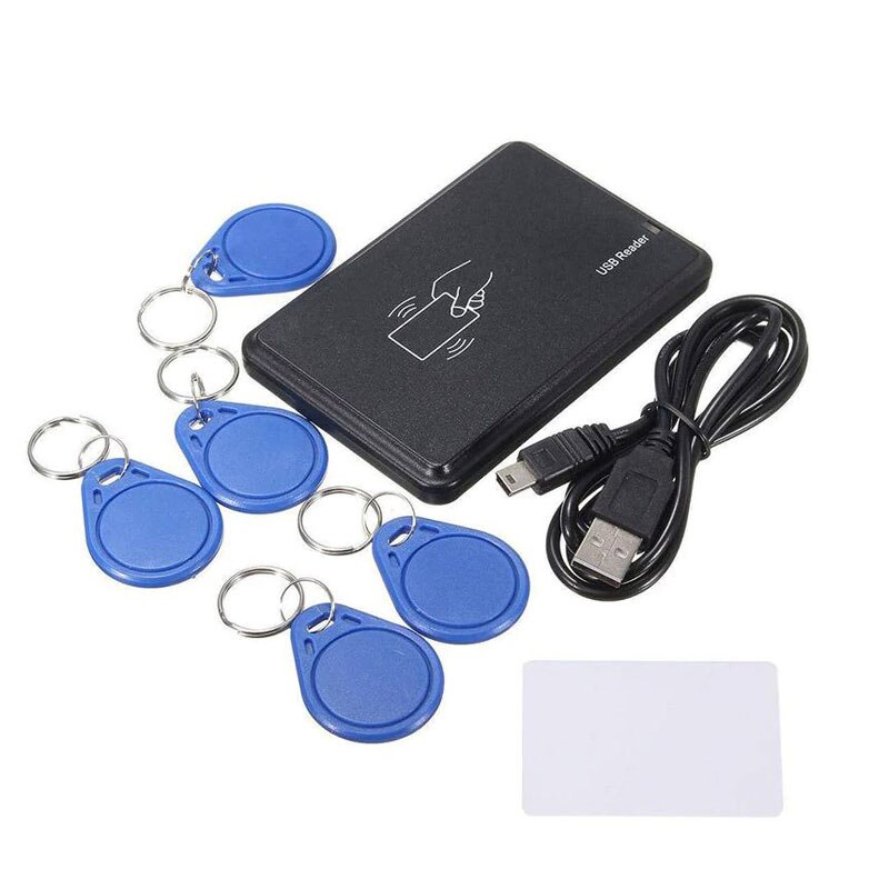 Lector de tarjetas Rfid con USB, grabador de copias Em4305 T5577, copiadora Rfid, programador quemador para Control de acceso en el hogar, 125 Khz