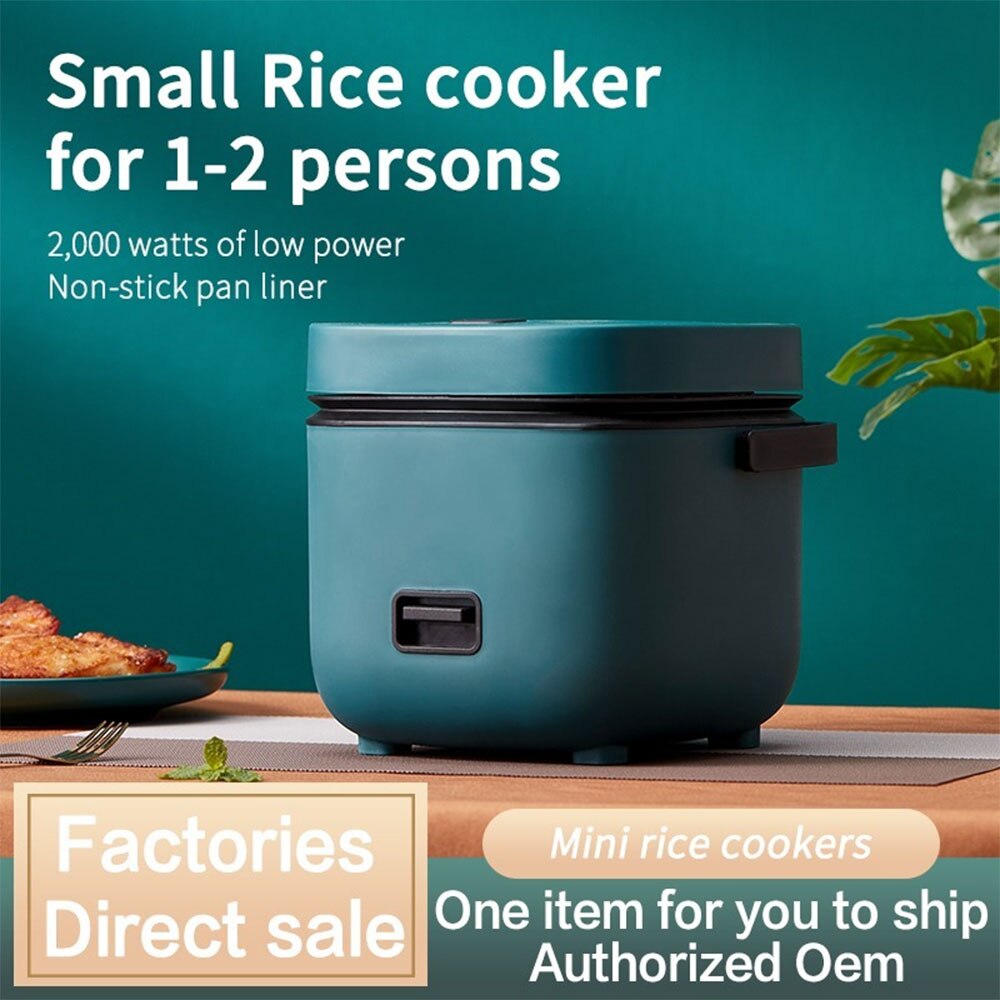 1.2L Mini Rice Cooker Multi-function Single Electric Non-Stick Rice Cooker 200W Household Small Cooking Machine Make Porridge