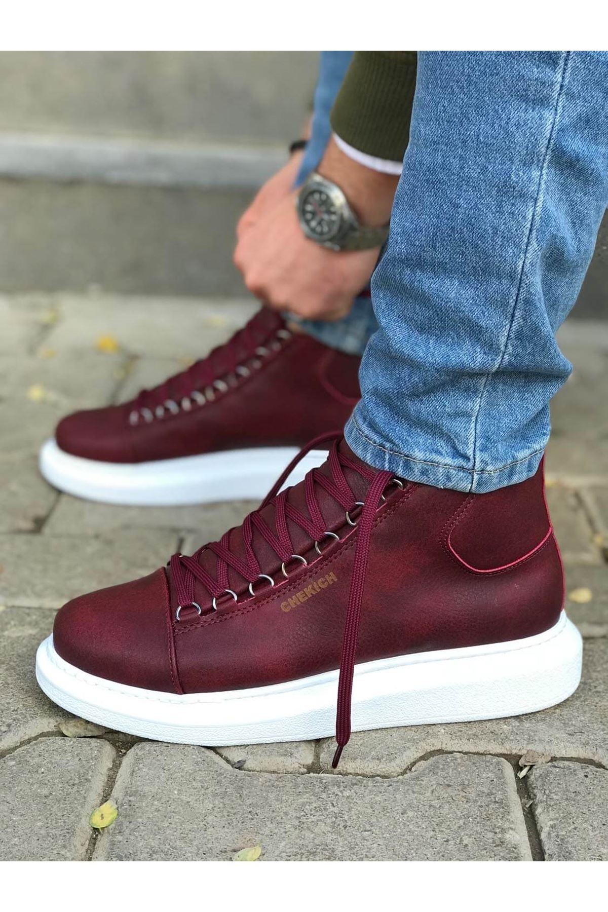 Chekich CH258 IT bottes homme bordeaux