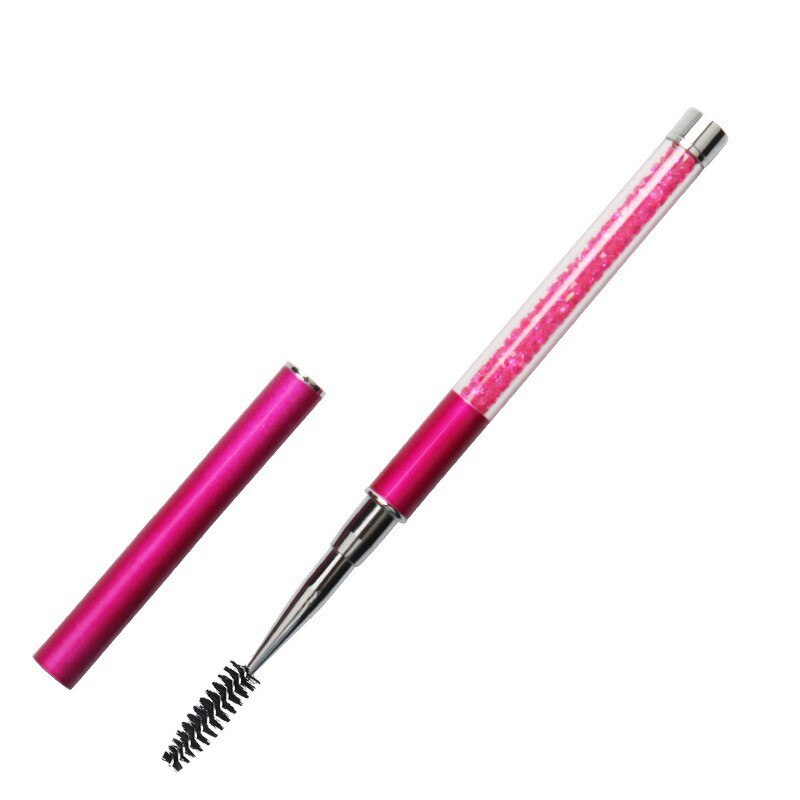 Eyelash Brush Reusable Spoolie Micro Eyebrow Lash Brush Extension Supplies Mascara Wand Applicator Makeup Lash Eyelash Brushes: Red