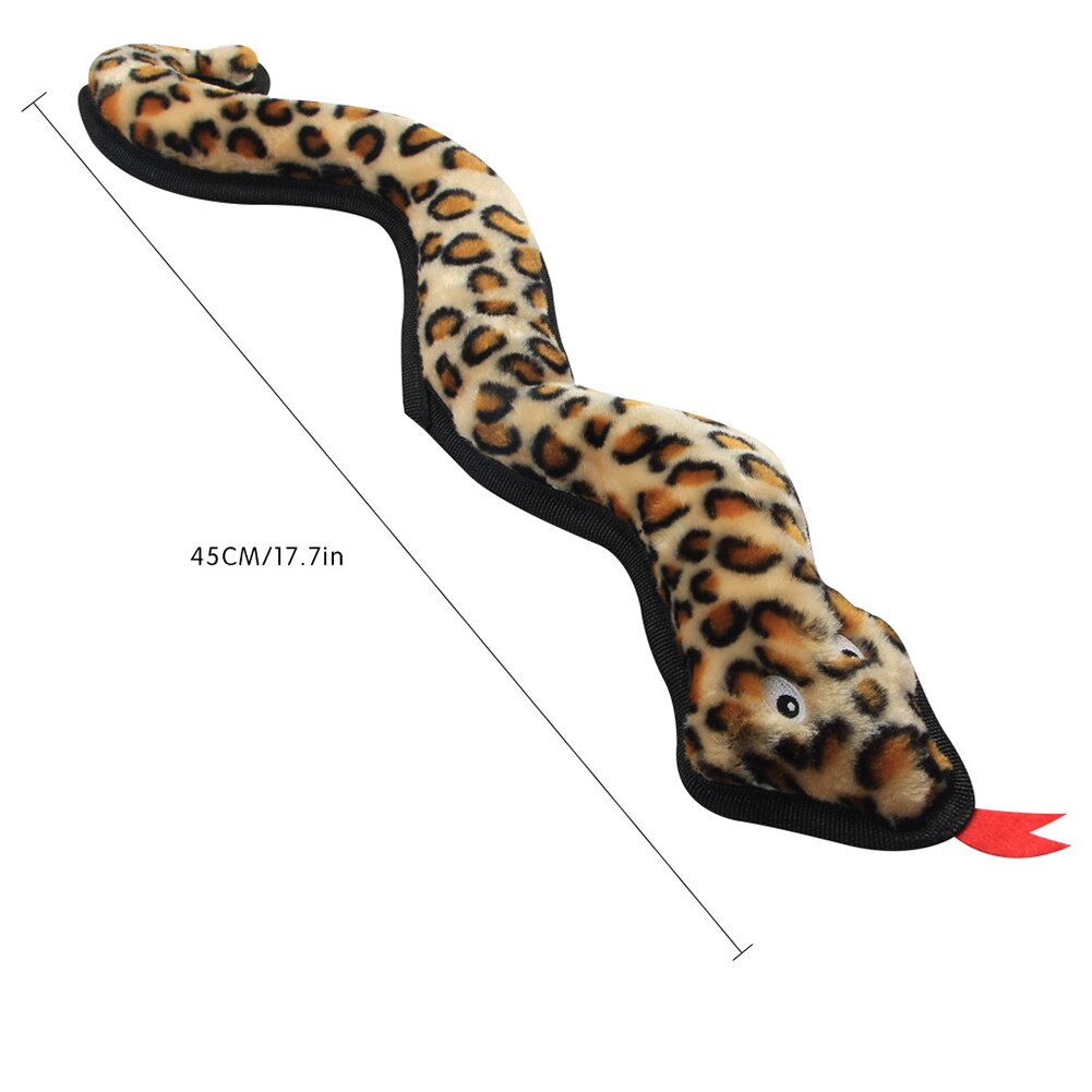 Teeth Clean Pet Supplies Bite Puppy Durable Sound Plush Animal Dog Toy Snake Shape Chew Funny Squeaky Portable