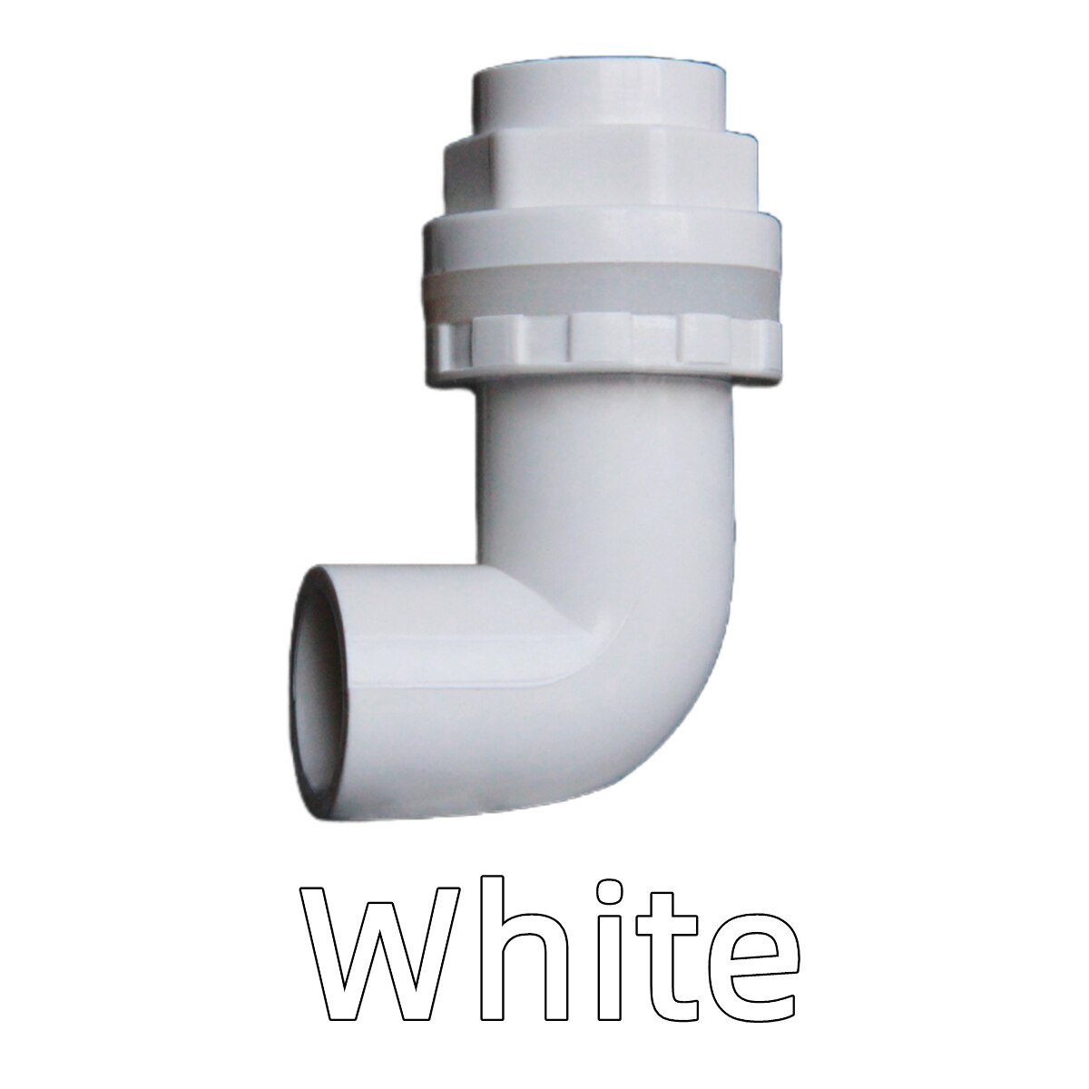 I.D20 25 32 40 50mm PVC 90° Elbow Drainage Connector Fish Tank Overflow Joints Water Inlet Outlet Supply Pipe Drain Fittings: ID 40mm / white