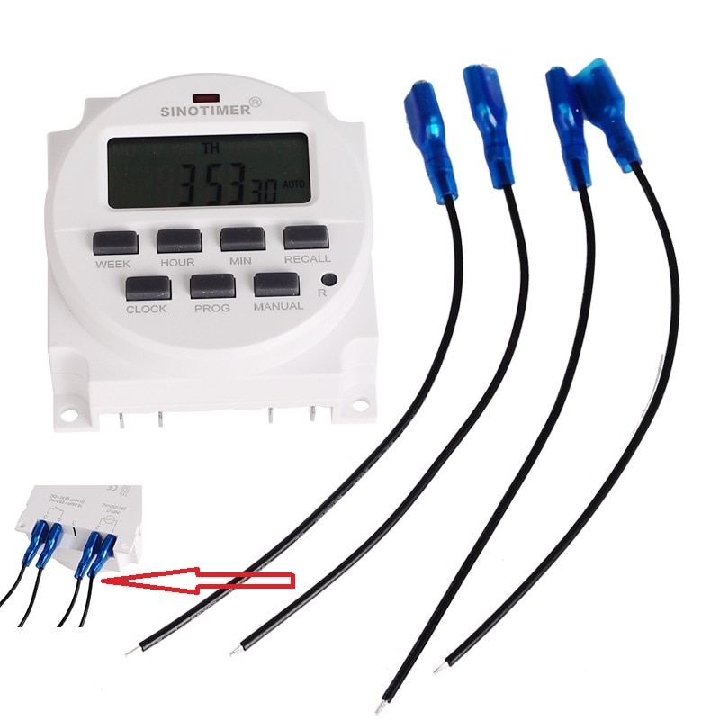 1 sekunds intervall 110 vac 7 dager ukentlig programmerbar digital elektronisk lampe timerbryter