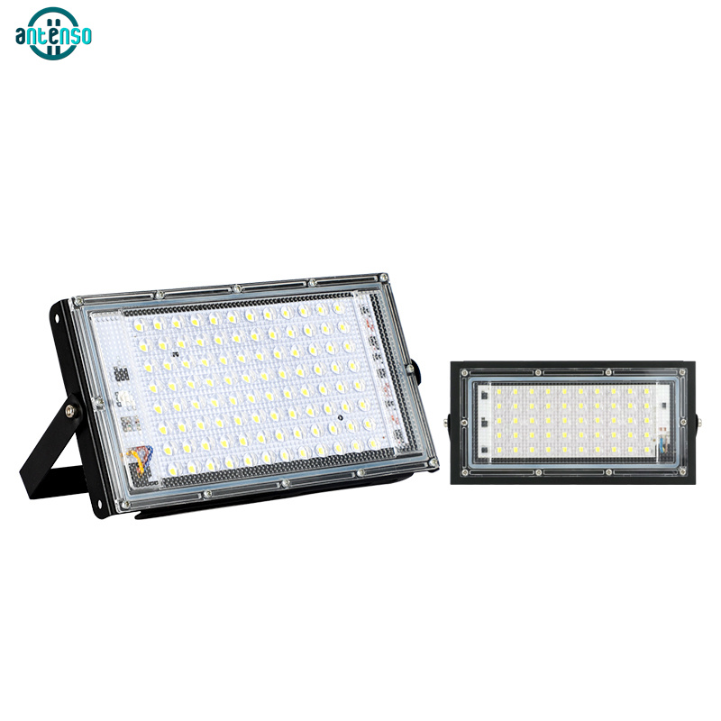 LED Flood Light IP65 Waterproof AC 110V 220V 50W 100W Outdoor Garden Projector Lighting Spotlight Wall Lamps Floodlights