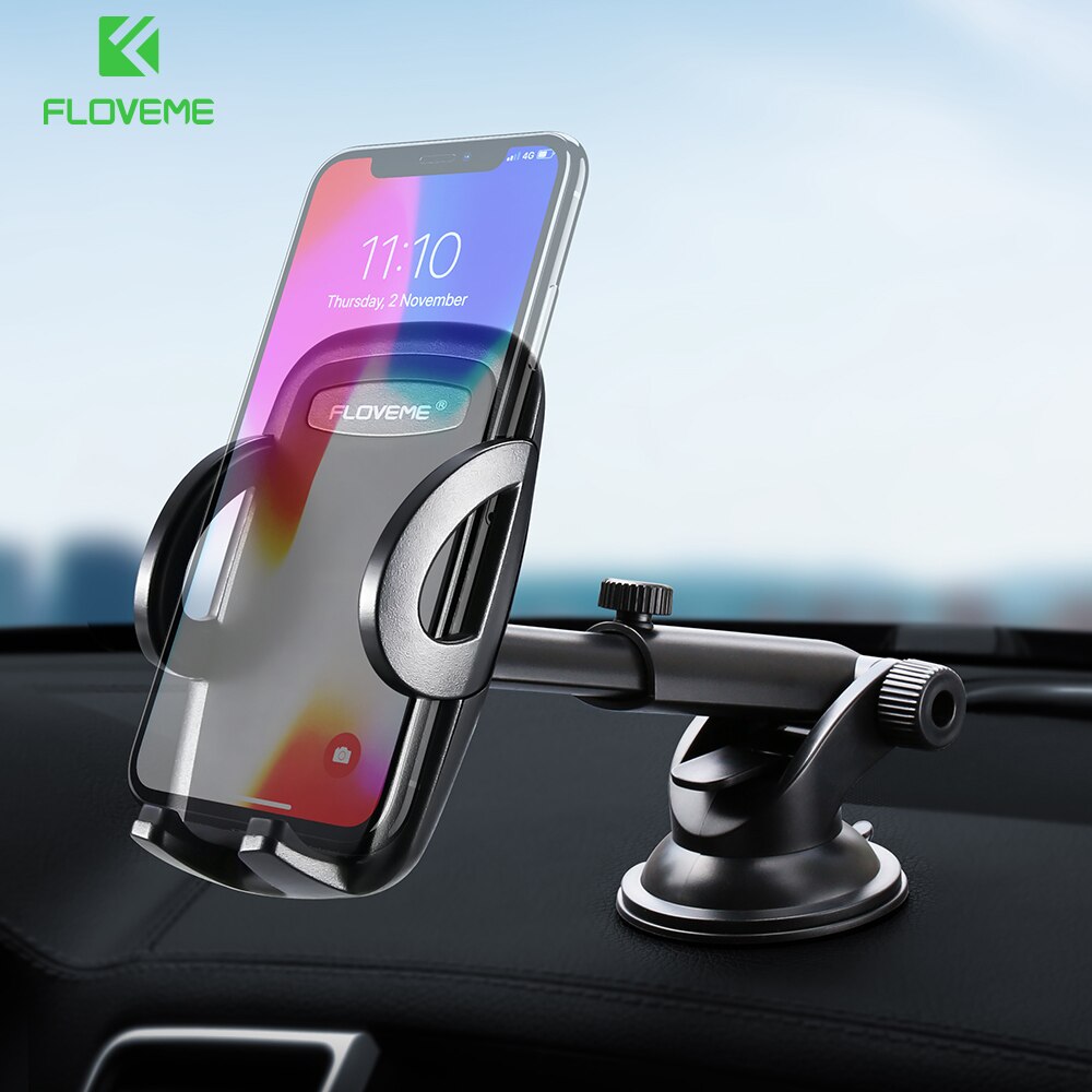 FLOVEME Automatische Auto Telefoon Houder Voor Samsung Galaxy S9 S8 Note 10 Universele Autohouder Voor Telefoon In Auto Voor iPhone Xs 8 7 Plus