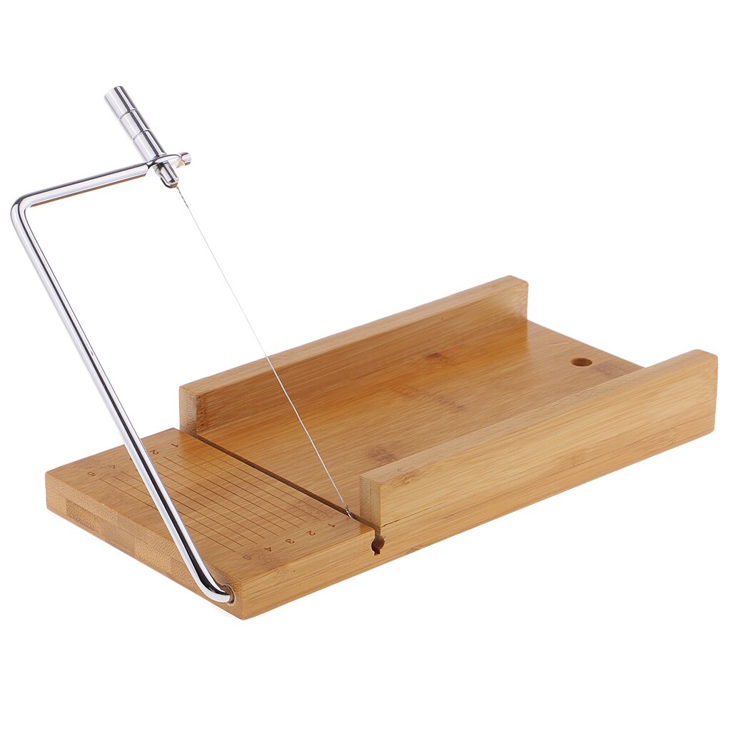 Wooden Stainless Steel Handmade Soap Cutter Cutting Tools with Wire Slicer
