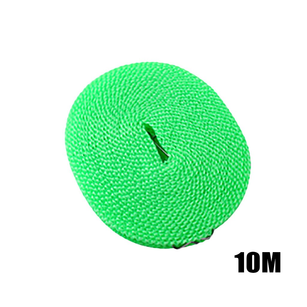 10m Non-slip Windproof Clotheslines Clothes Dryer Hanging Rope Windbreak Travel Outdoor Camping Clothesline drying rack #25: B