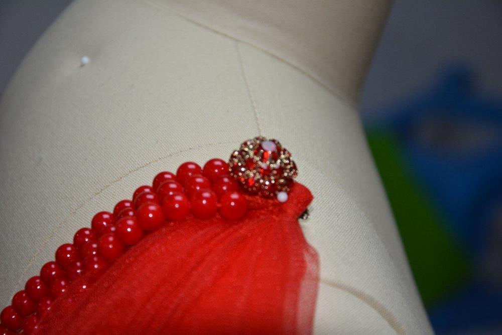 Capa de cristal de tul rojo para boda, capa de cuentas artificiales para novia, accesorios de boda, capa de velo, capa de boda, Ca