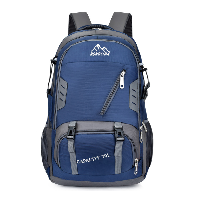 70l -rucksack für herren, reiserucksack, sportrucksack, outdoor-wanderrucksack #39 trekkingrucksack aus nylon, kletterrucksack, campingrucksack für männer: Tiefes blau