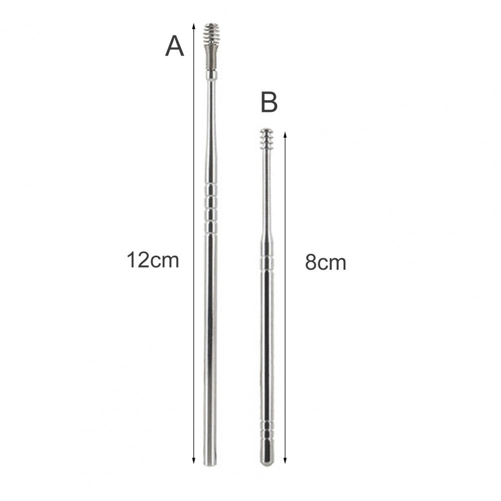 Dissolvant de cérumen, nettoyeur d'oreille, outil d'élimination de la cire, cure-oreille Anti-poussière, accessoire Grisp confortable, outil de bâton de nettoyage des oreilles à ressort