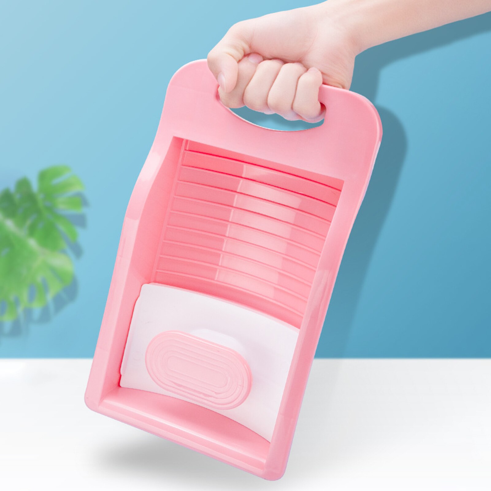 Mini Washboard Non-slip Household Clothes Washing Board Dormitory Washing Socks Underwear Lazy Artifact