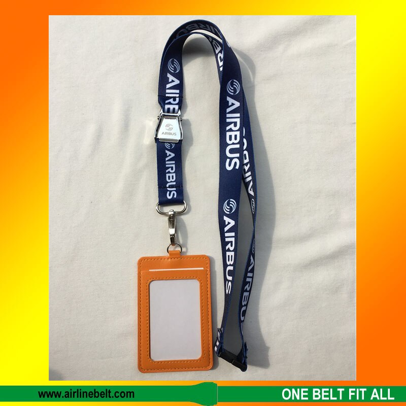 Airbus aircraft buckle lanyard with ID card holders Simple, convenient and durable great Aviation enthusiasts: 3