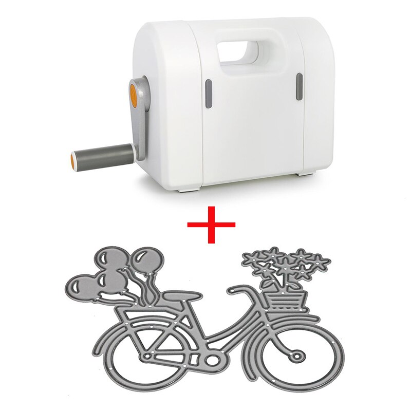 Máquina troqueladora para manualidades, herramienta DIY para álbumes de recortes y grabado en tarjetas de papel, utensilio divertido para relieves en elementos de acero: B