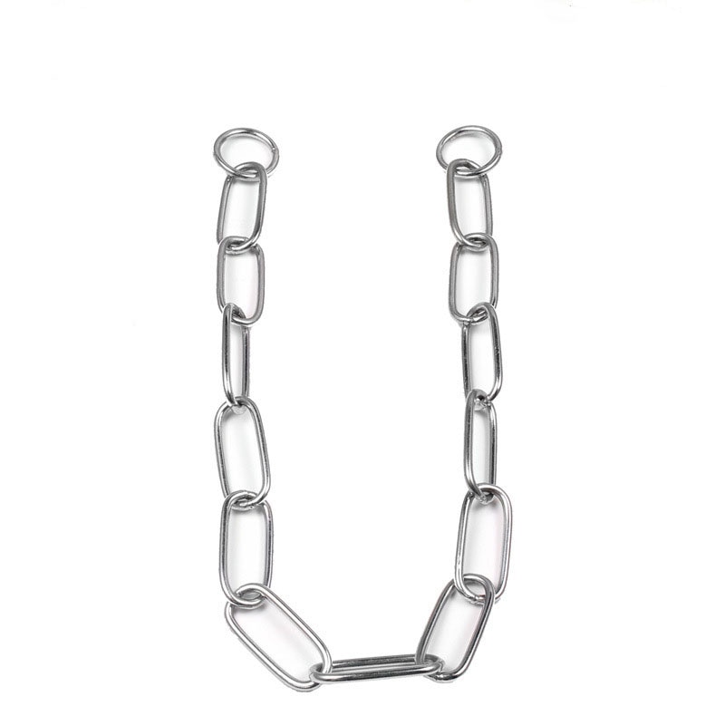 Ring shape dog collar chain Stainless steel pet Collars welding Bite resistance Medium and large dogs collar Metal dog necklace
