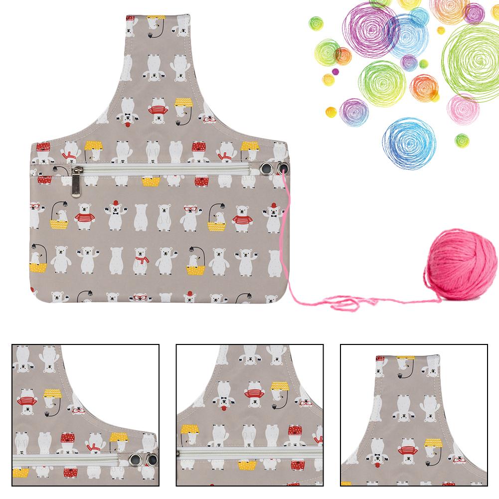 DIY Canvas Breien Wirwar Garen Opbergtas Tote Haken Benodigdheden Organisator Stevige Lichtgewicht Breien Gehaakte Tas 20E