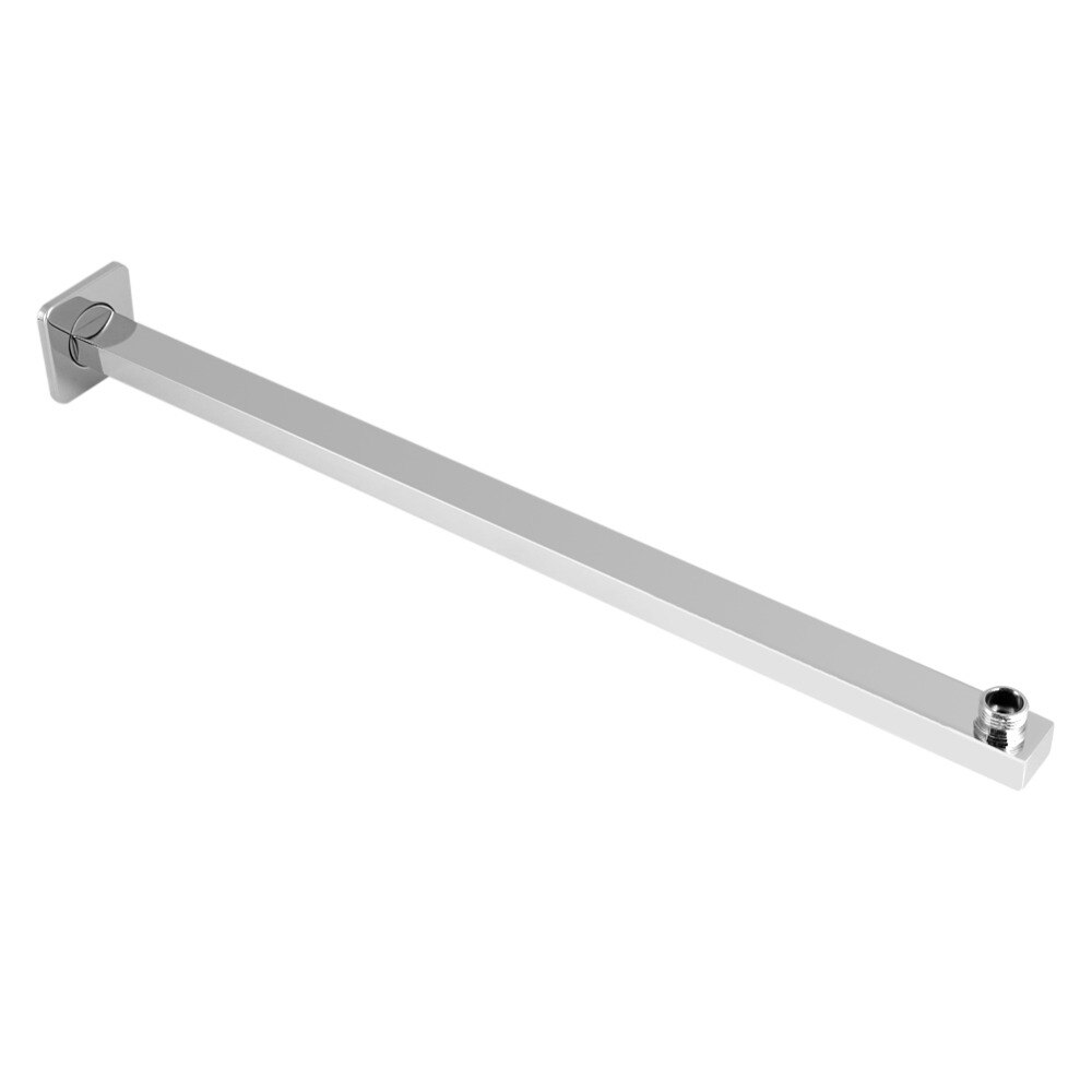 Stainless Steel Shower Extension Arm Wall Mounted Shower Holder Bar Bathroom Install Shower Head Bracket Fixed Pipe Mount Base