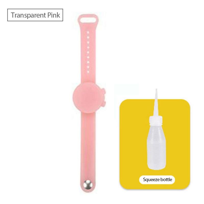 Portable Wristband Hand Dispenser Hand Sanitizer Dispensing Silica gel Wearable Dispenser Pumps Disinfecta Wristbands Hand Band: G