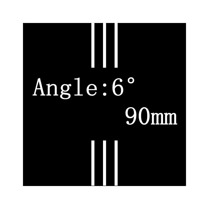 NEXT Aluminum Carbon Fiber for Road Bike Stem 28.6 * 60/70/80/90/100/110/120 angle 6 3K finish ultralight stems: 6 degree 90MM