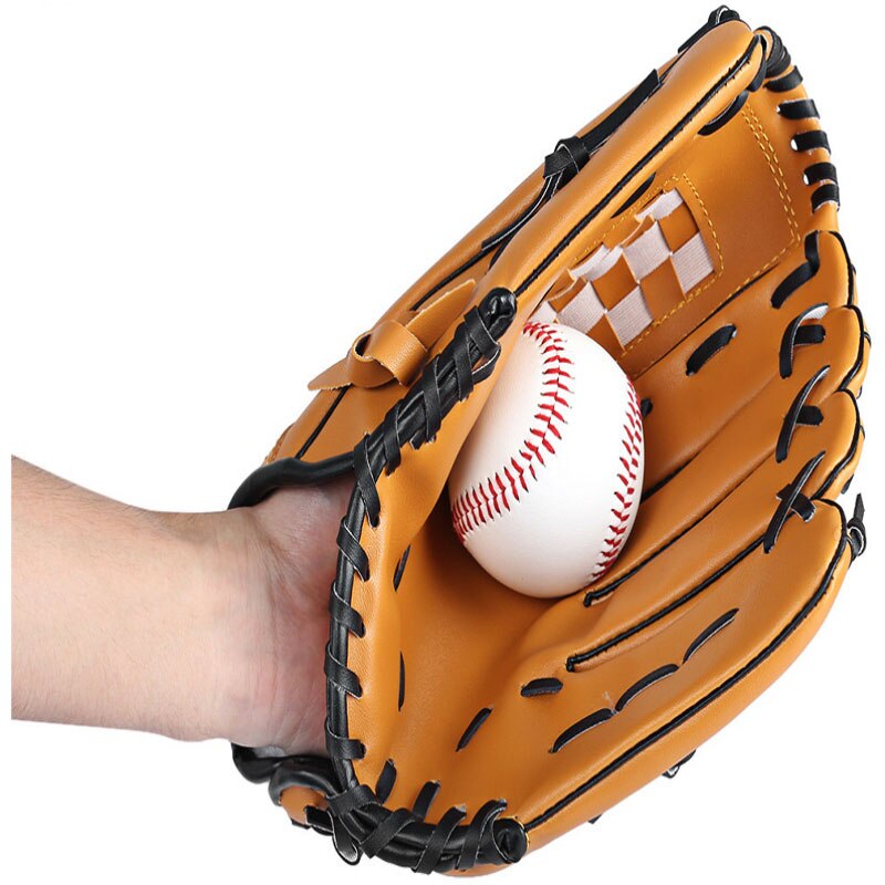til farger baseball menn kvinner hansketog myk ball utendørs sportsøvelse utstyr størrelse venstre hånd til voksen