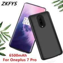 Siliconen Acculader Gevallen Voor Oneplus 7 Pro Batterij Case 6500Mah Draagbare Power Bank Externe Batterij Opladen Cover Case