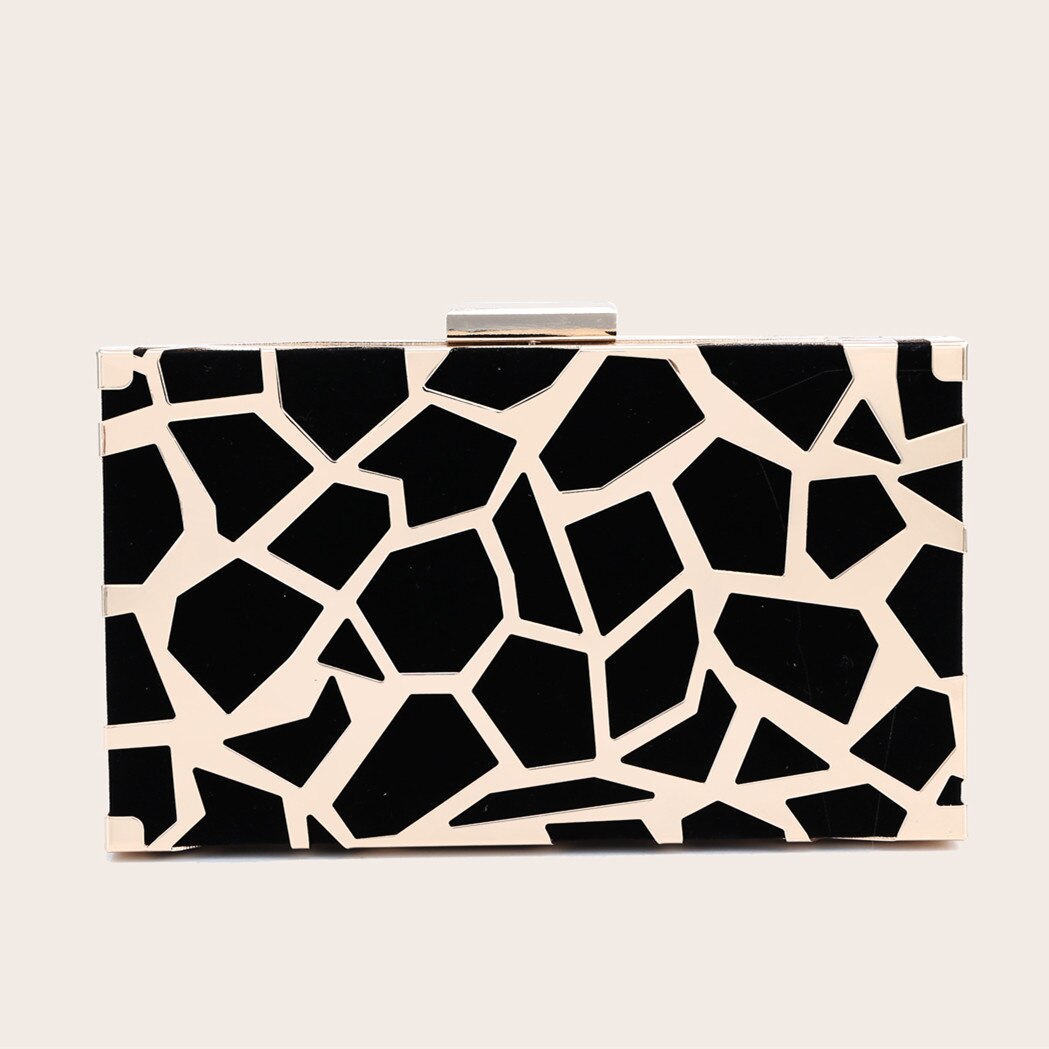 Damen-clutch, clutch mit lochmuster, luxushandtasche #39 bestickte abendtasche, brauttasche, schultertasche: Default Title