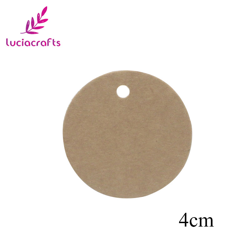 Lucia crafts 48 st/lot multi styles kraftpappersetiketter för gör-det-själv bröllop dekoretiketter prislappar bagagelappar namnlappar  i0816: Storlek 8 48 st