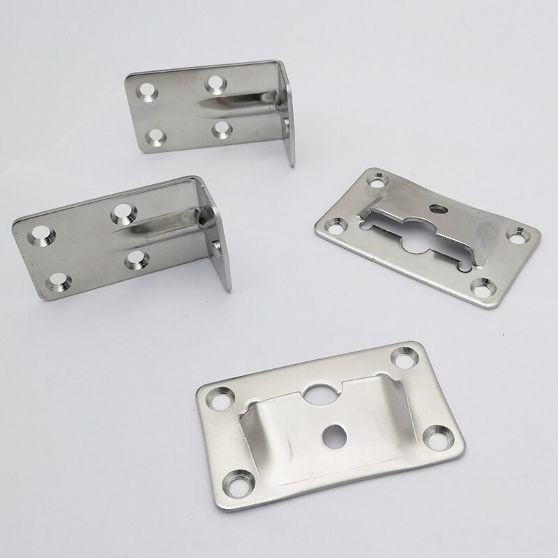 2 Set Marine Grade Roestvrij Stalen Tafel Beugel Set Verwijderbare Meerdere Gebruik Voor Huis Boot Marine Accessoires Hardware