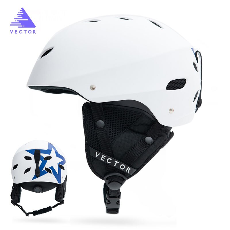 Mannen Vrouwen Ski Helm Skiën Sneeuw Veiligheid Skateboard Snowboard Helm Verstelbare Beschermende Outdoor Schaatsen Sport Helm M L Maat: White / XL(61-63cm)