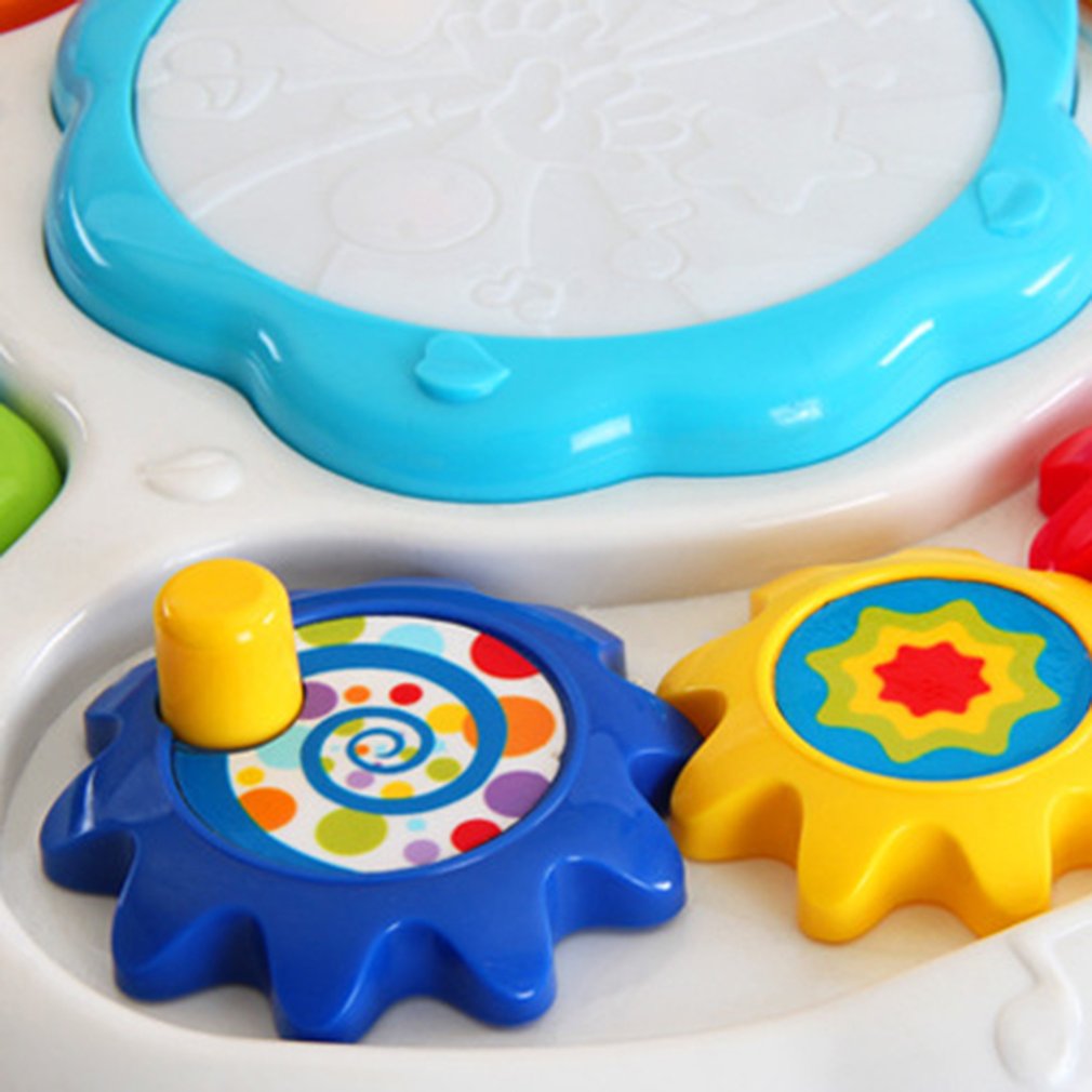 Baby Musik Lernen Tisch Multifunktionale Spiel Tabelle für kleinkinder mit Bunte Licht Klang Früh Pädagogisches Spielzeug für freundlicher Baby